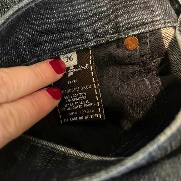 7 For All Mankind Edie Low Rise Straight Leg Jeans Blue Size 26 - Picture 6 of 8